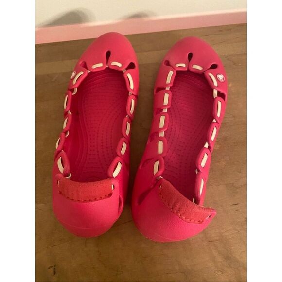 Crocs size 7 Pink Springi Ballet Flats womens shoes - Picture 5 of 7